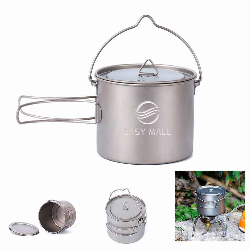 Titanium Camping Hanging Pot