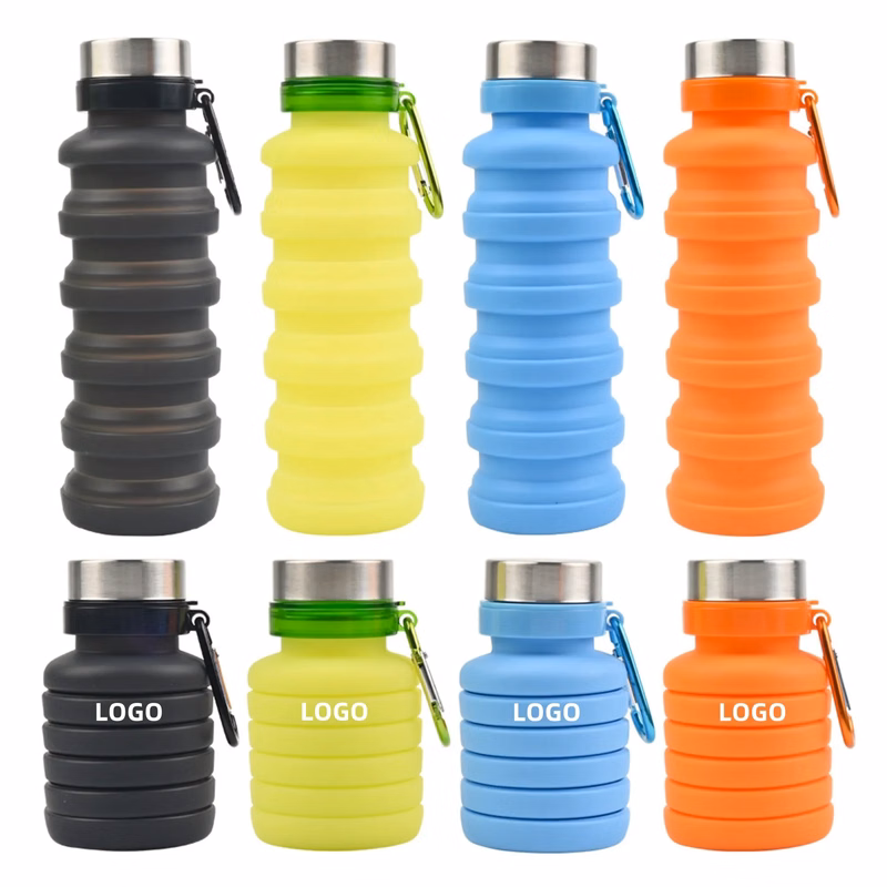 17oz Outdoor Silicone Collapsible Water Bottle
