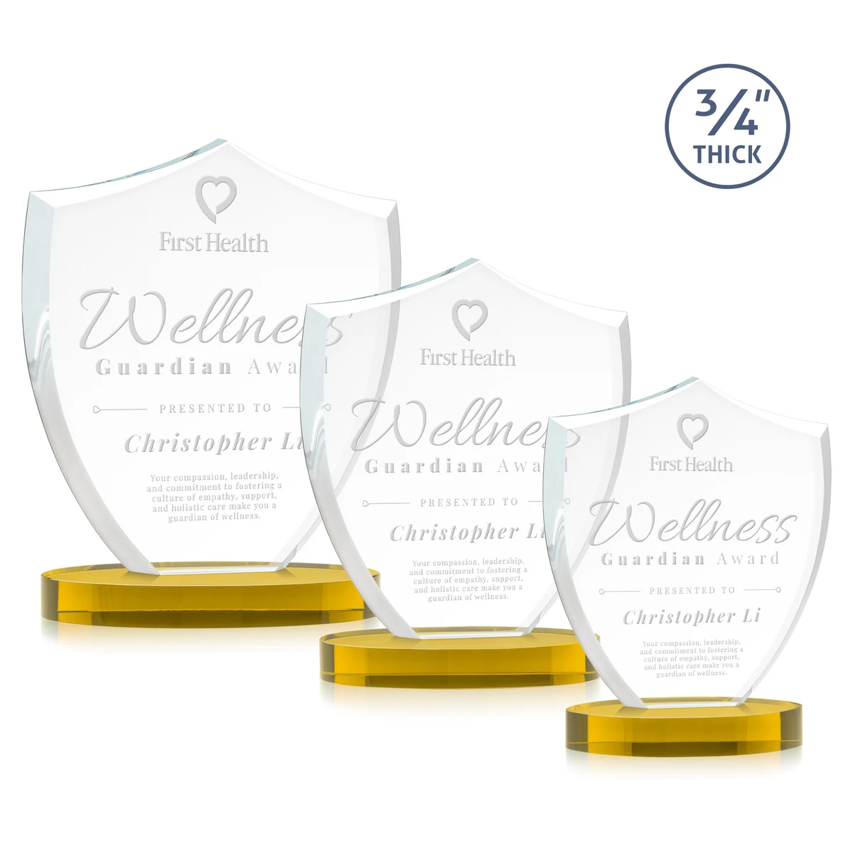 Scudo Shield on Alberton Base - Gold 1