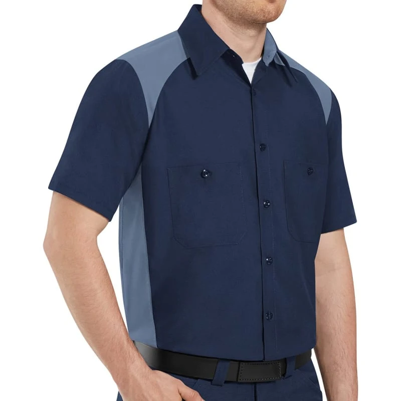Red Kap Men's Short Sleeve Motorsports Shirt - SP28 1