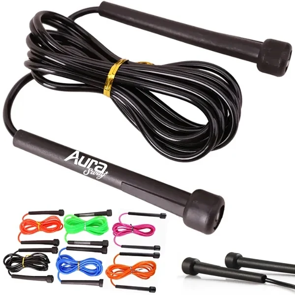 Custom PVC Jump Rope Anti-Slip Handles Speed Training Fitness — Corporate Wellness Gift 1