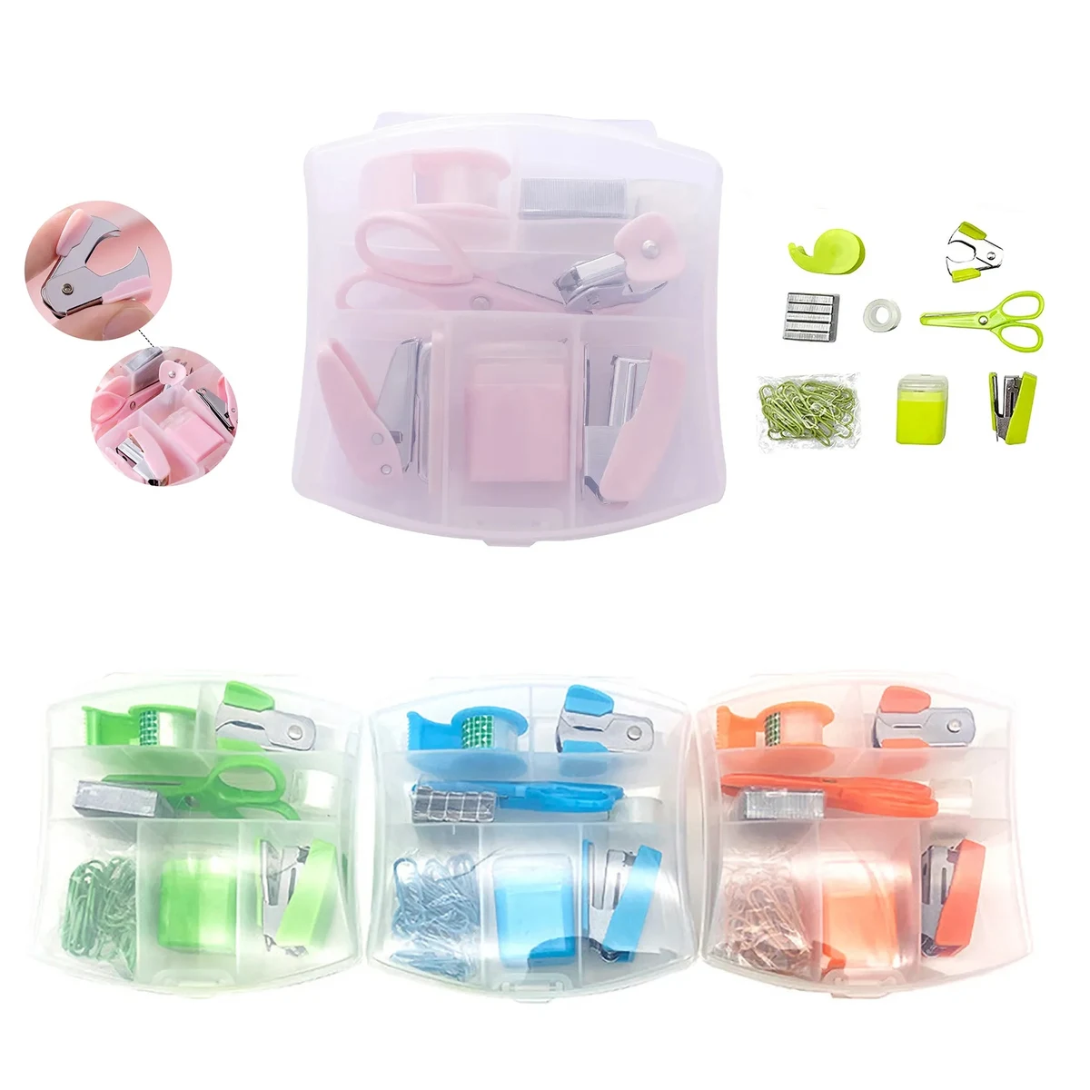 Portable 8Pcs Stationery Kit For Office 1