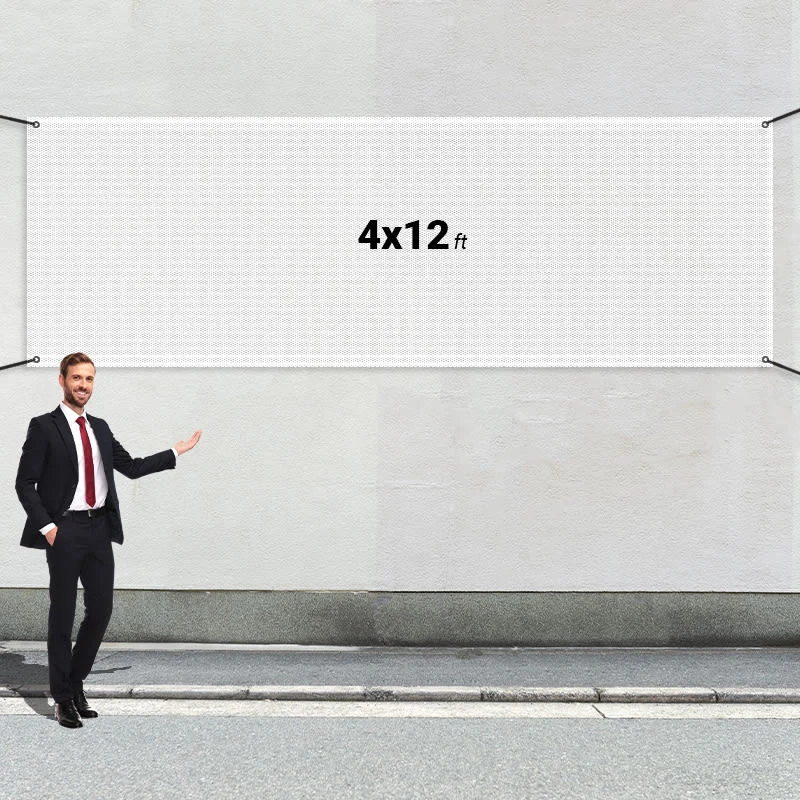 Custom 4' X 12' Mesh Banners 1