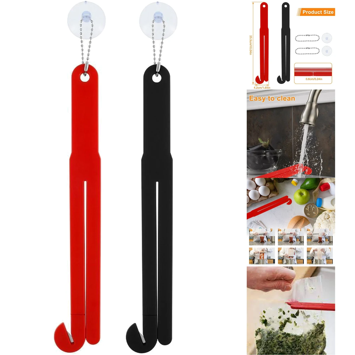 2Pcs Food Bag Cutter 1