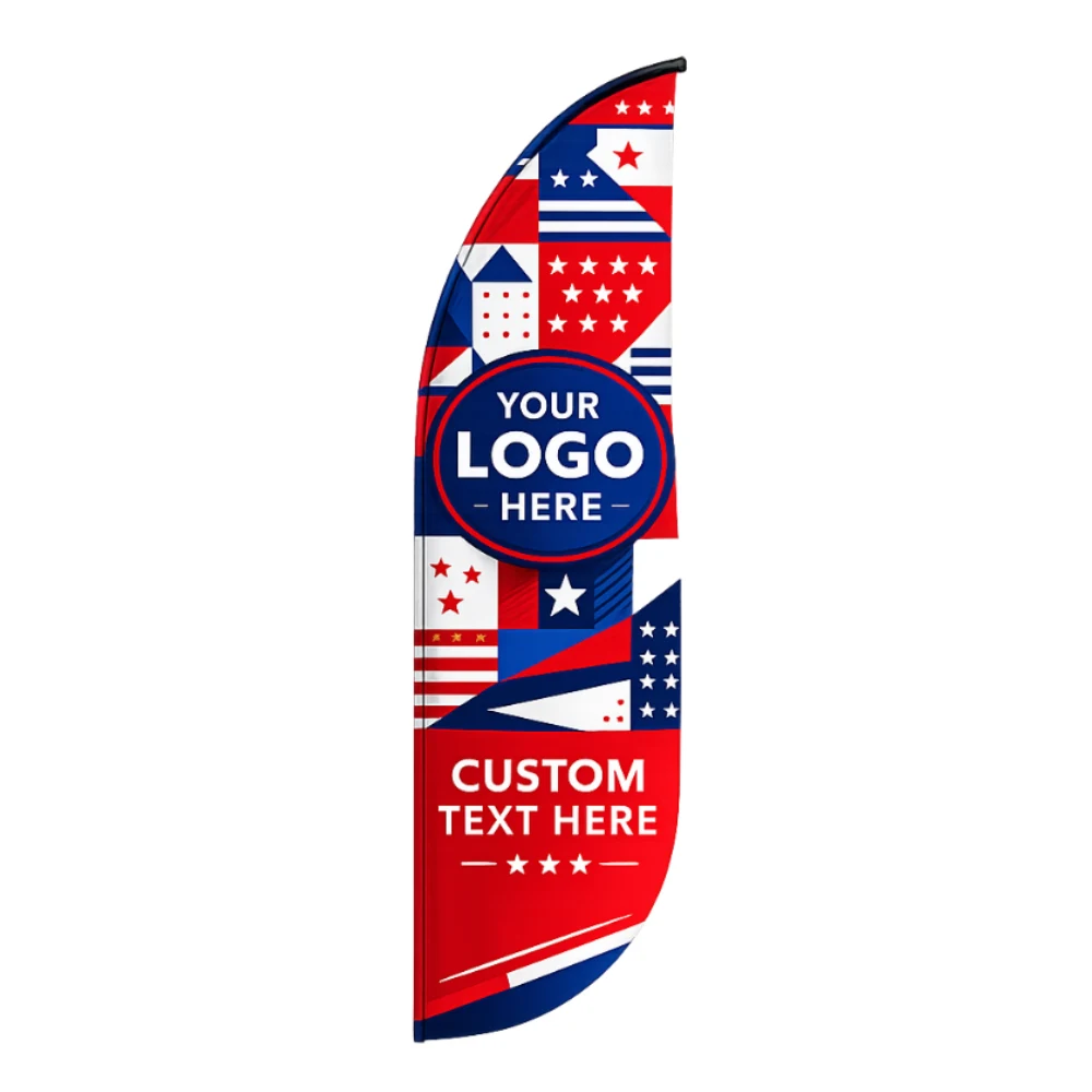 12ft Replacement Curve Flag Single Sided (Fabric Only) 1