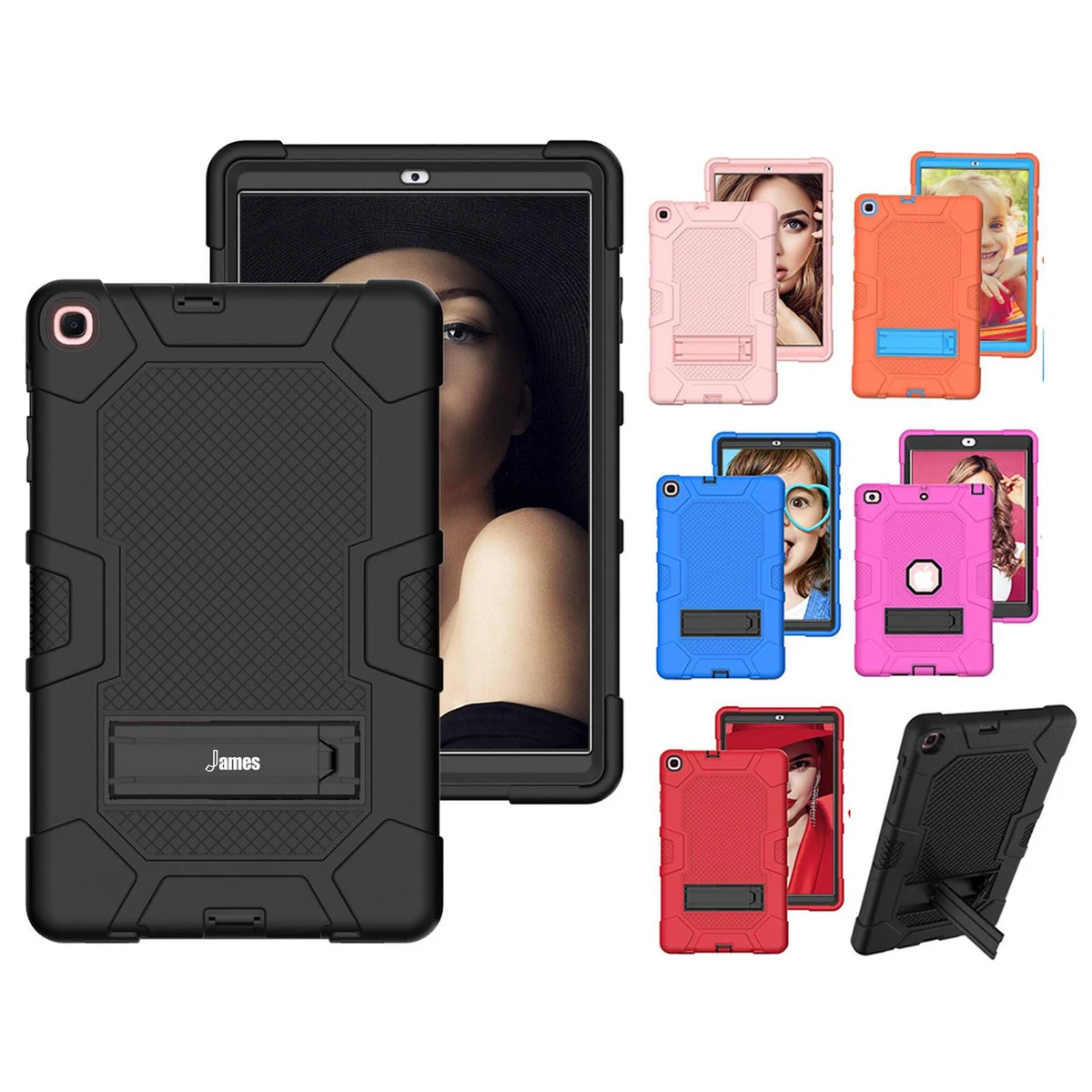 Silicone PC three-in-one shockproof iPad case 1