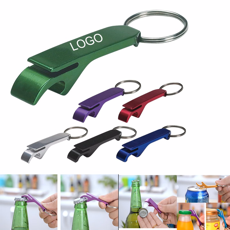 Promotional Cheap Aluminum Bottle /Can Opener Key Ring