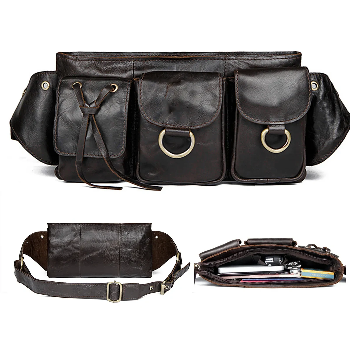 Leather Waterproof Fanny Bag 1