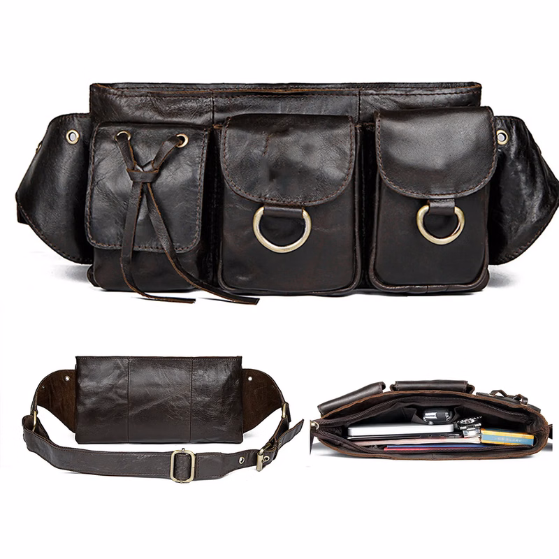 Leather Waterproof Fanny Bag