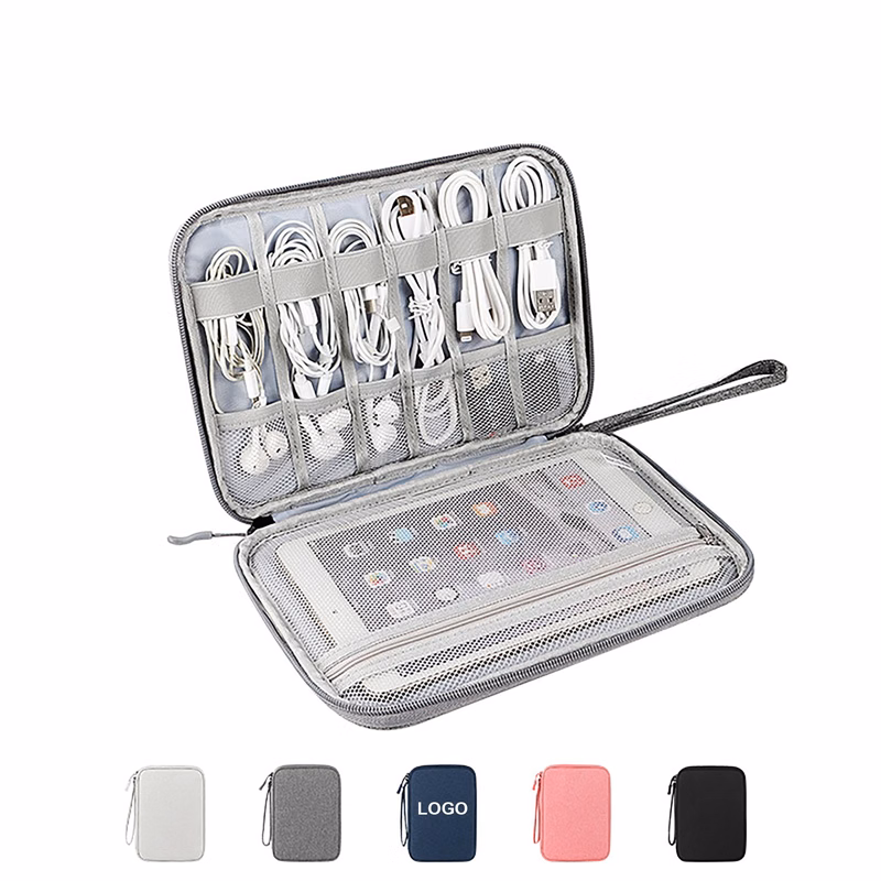 Canvas Electronics Accessories Organizer Bag