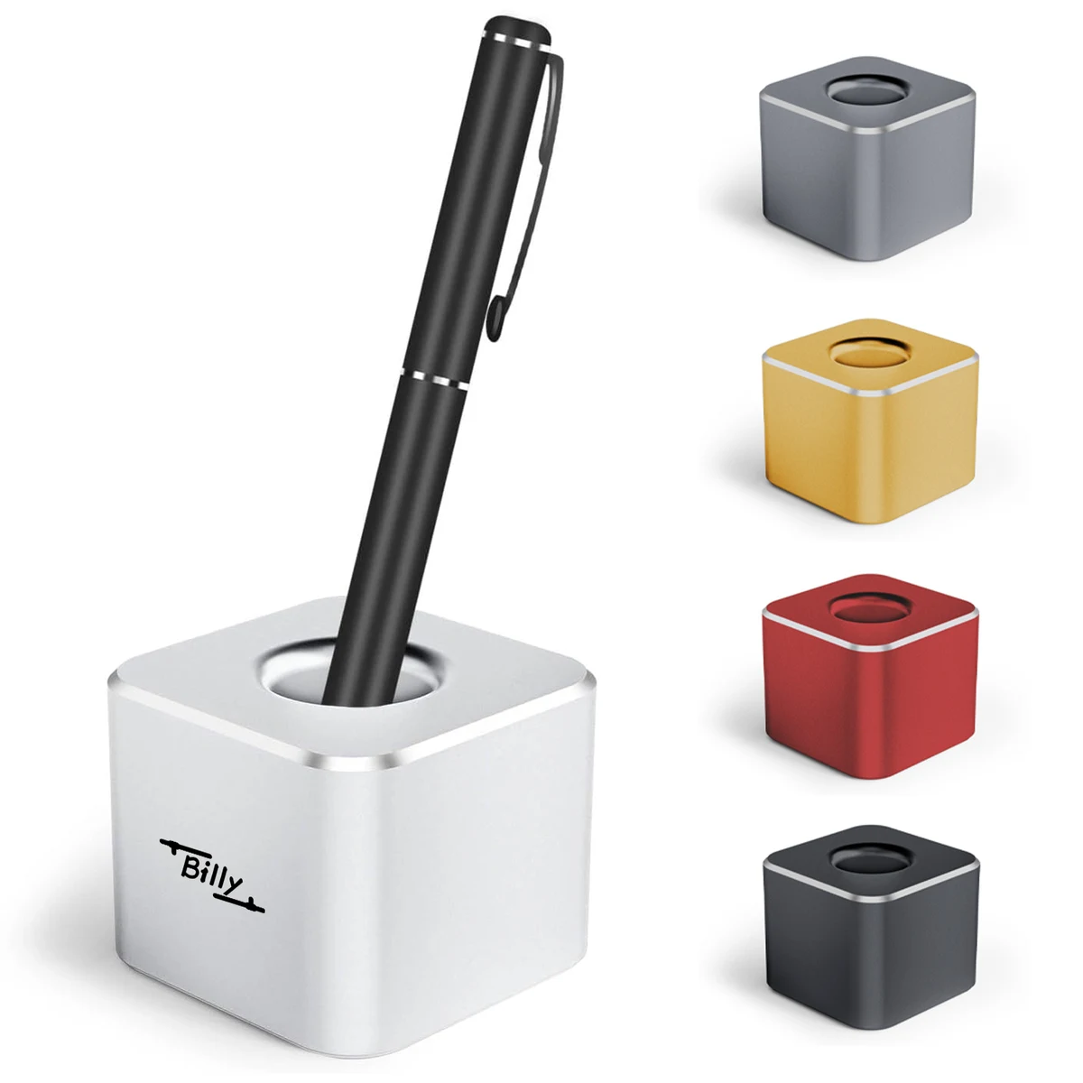 Metal Square Aluminum Pen Holder 1