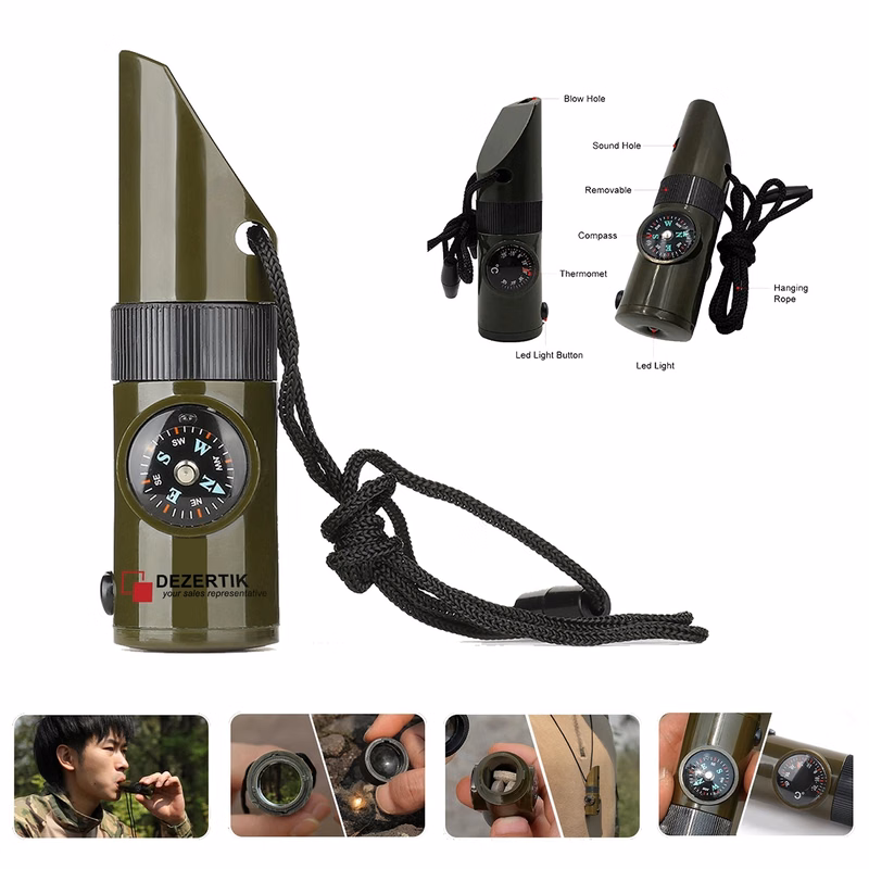 7-In-1 Emergency Survival Whistle
