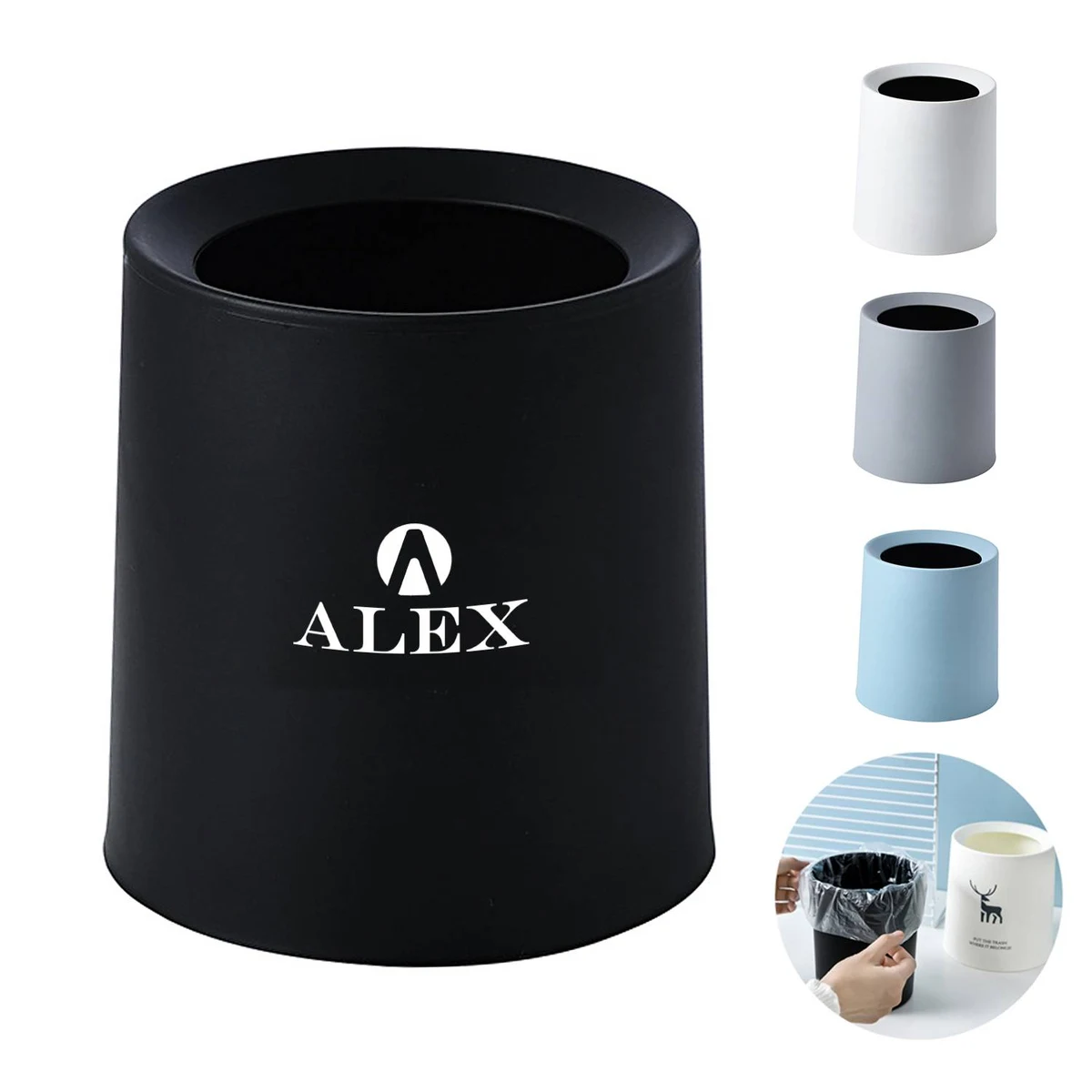 Creative Office Desk Trash Can 1