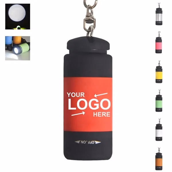 Custom USB-Rechargeable Mini Keychain Flashlight — 7 Colors, Eco-Friendly Lighting Solution
