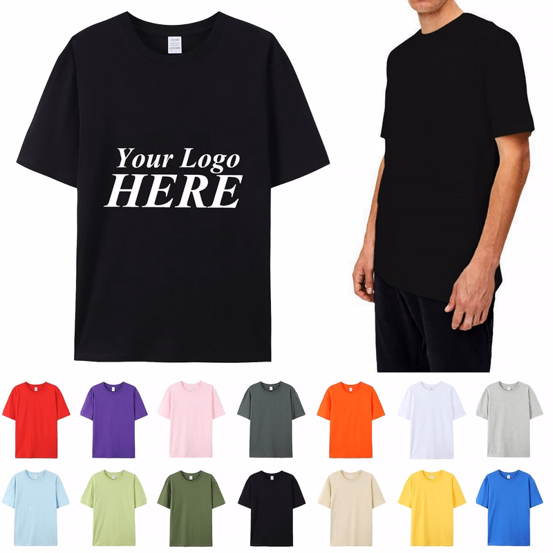 180GSM Pure Cotton Unisex Summer Short Sleeves