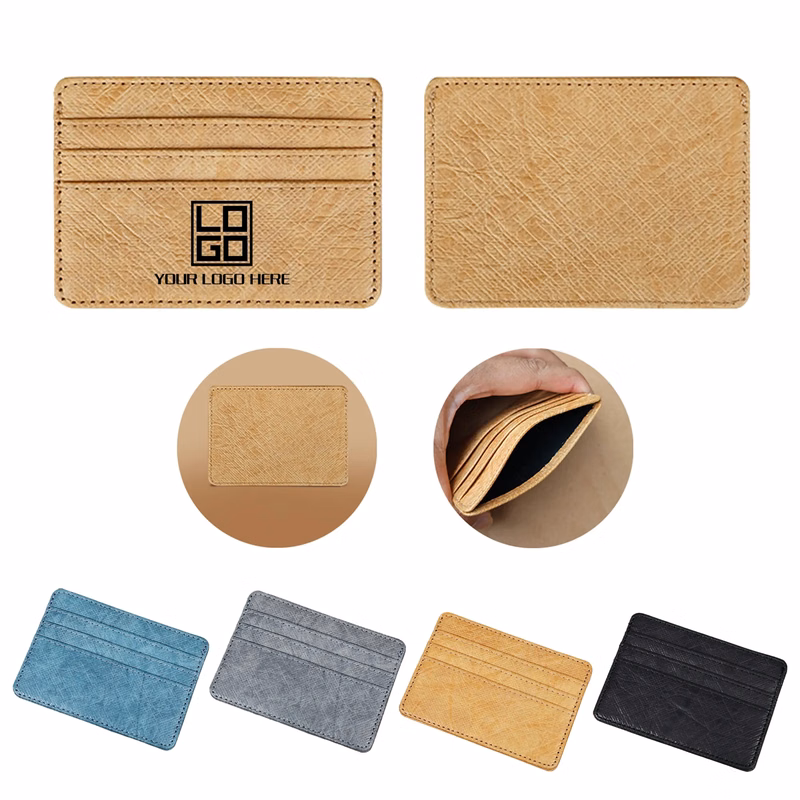 PU Leather Minimalist Wallet Card Holder MOQ30pcs