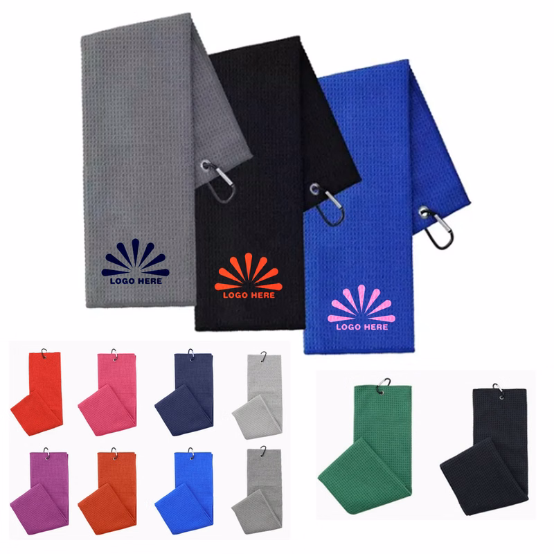 3 Holes Customized Tri-fold Golf Towel