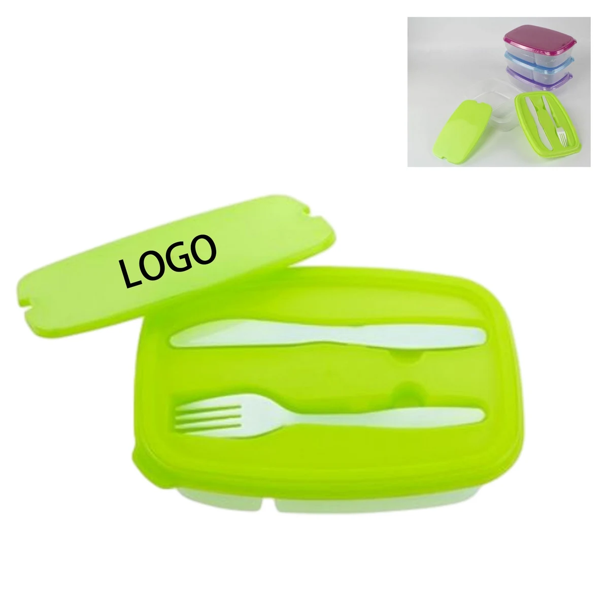 Lunch Boxes with Two Separate Compartments 1