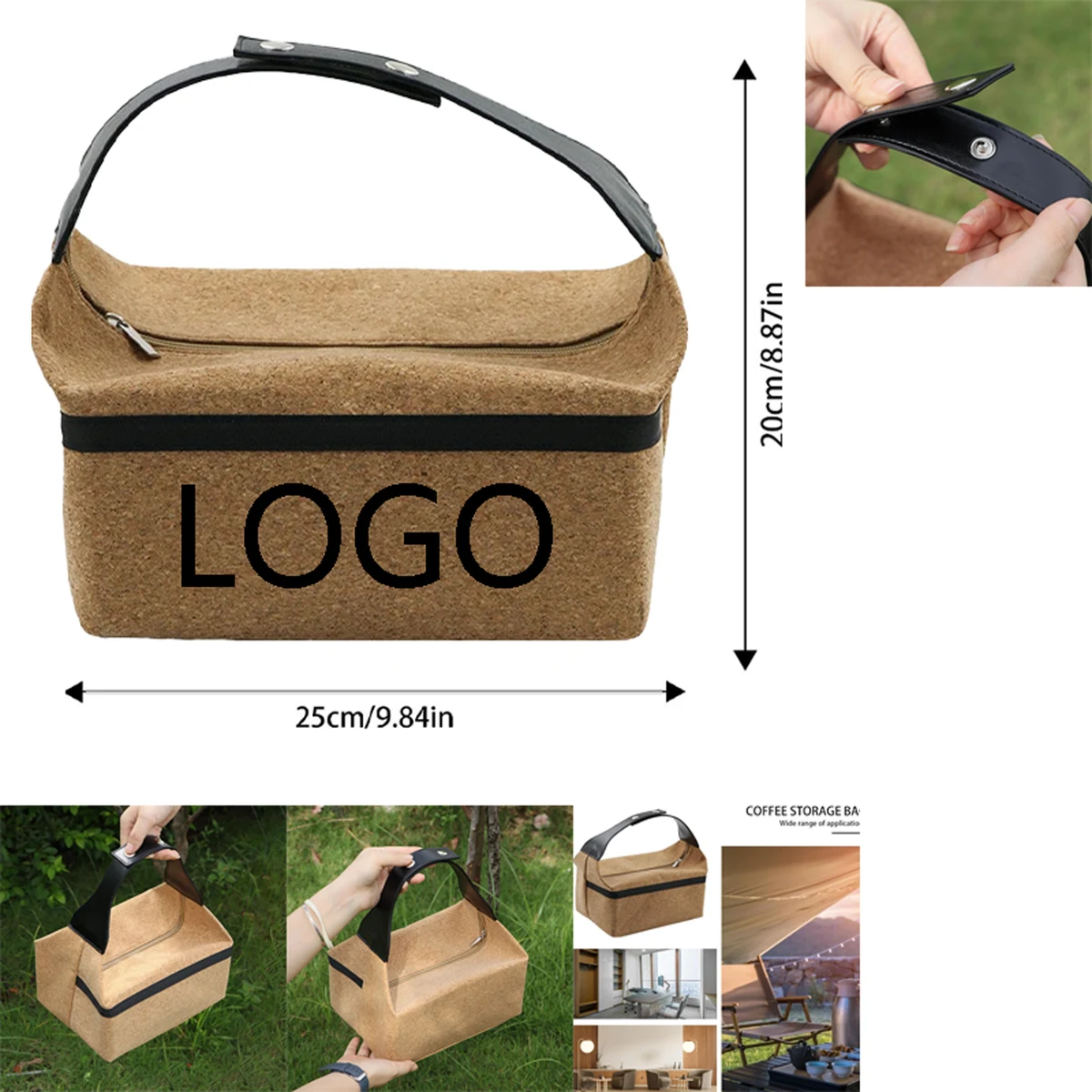Outdoor Picnic Coffee Carrier Tote 1