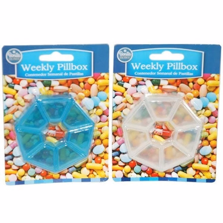 Round Pill Organizer - Assorted