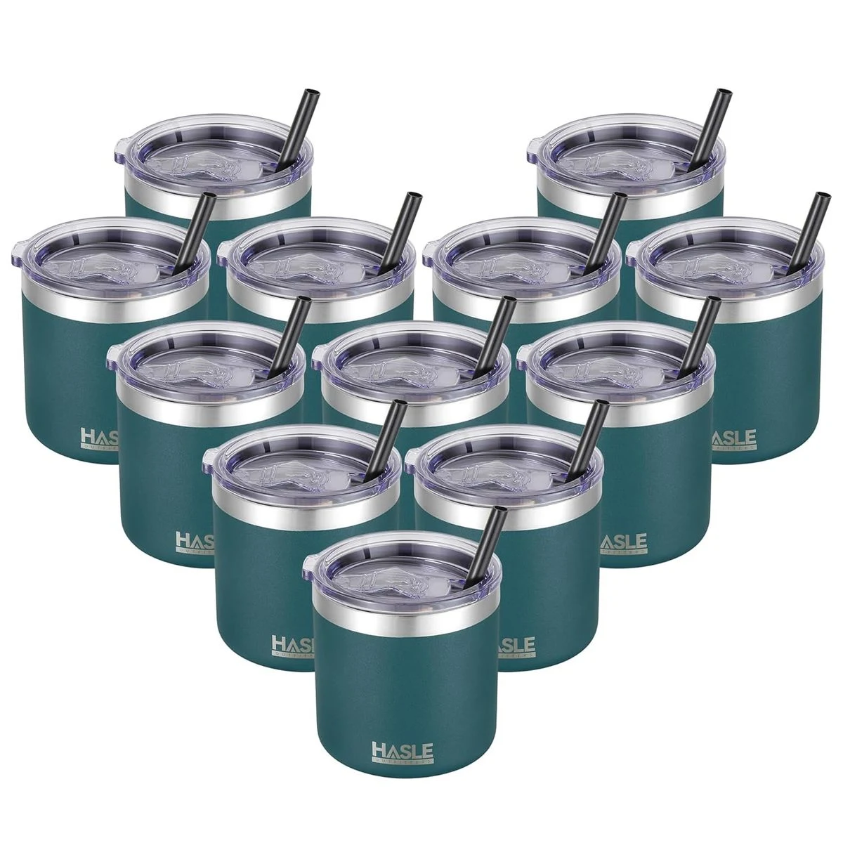 10oz Insulated Tumblers with Lid and Straw,Stainless Steel Tumbler Travel Coffee Mug,Double Wall 1