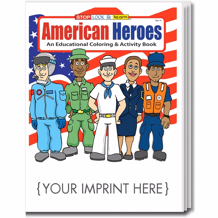 COLORING BOOK - American Heroes Coloring & Activity Book