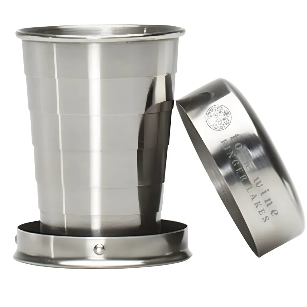 2oz. Expandable Metal Shot Glass 1