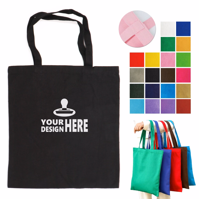 Reusable Custom Canvas Grocery Tote Bags