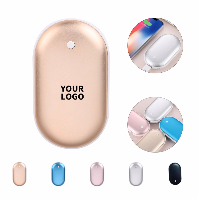 Aluminum Hand Warmer With Mobile Power 2.3" x 1" x 4"
