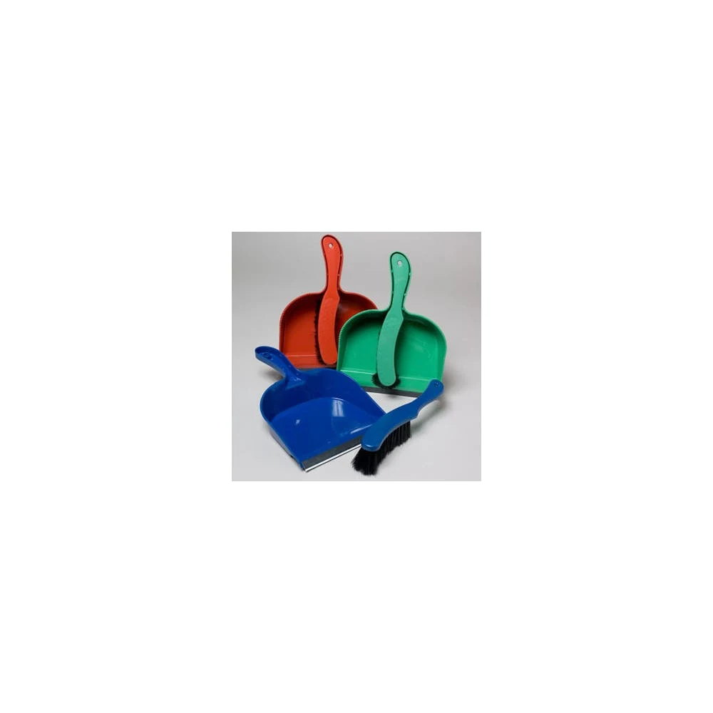 Brush & Dustpan Sets - 4 Colors Rubber Lip 1