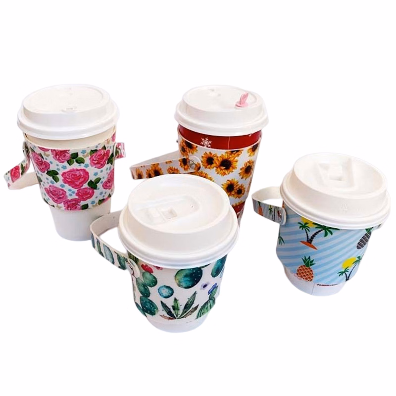 PU Leather Beverage Holder with Buttons