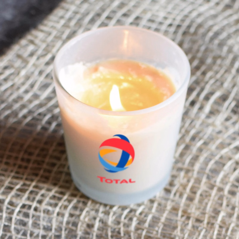 Vanilla-Scented Soy Wax Candle in Glass Jar - Small