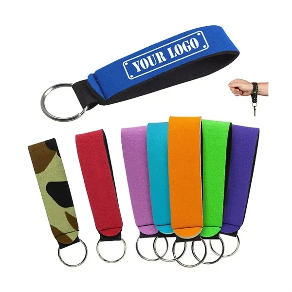 Custom Neoprene Wristband Keychain — Waterproof, Durable Event Giveaway 1