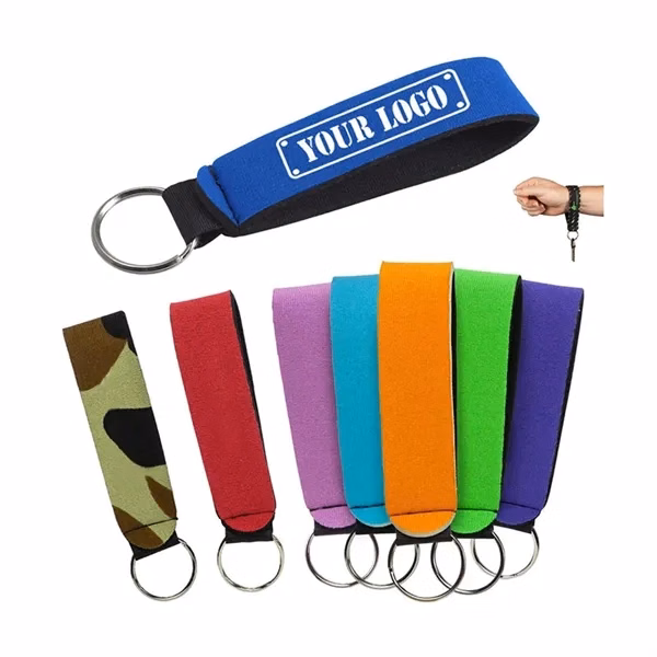 Custom Neoprene Wristband Keychain — Waterproof, Durable Event Giveaway