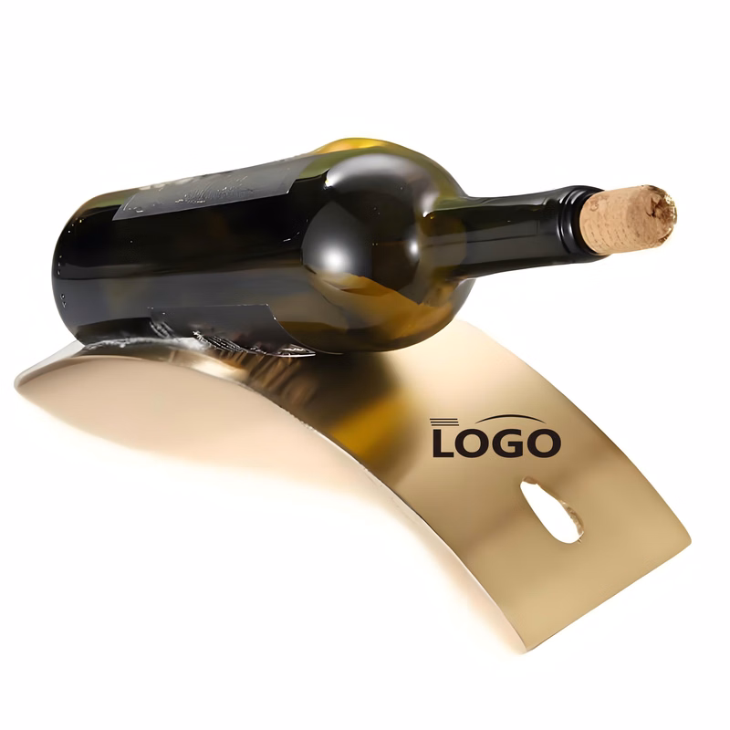 Stainless Steel Curved Wine Bottle Holder
