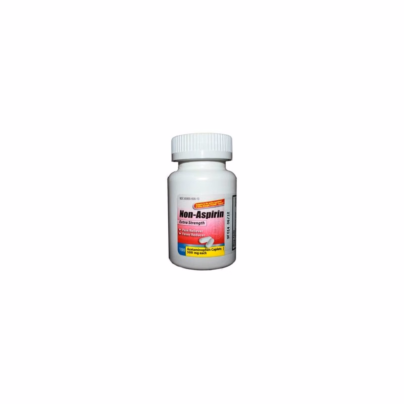 Acetaminophen Extra-Strength Caplets - 500 mg 100 Count