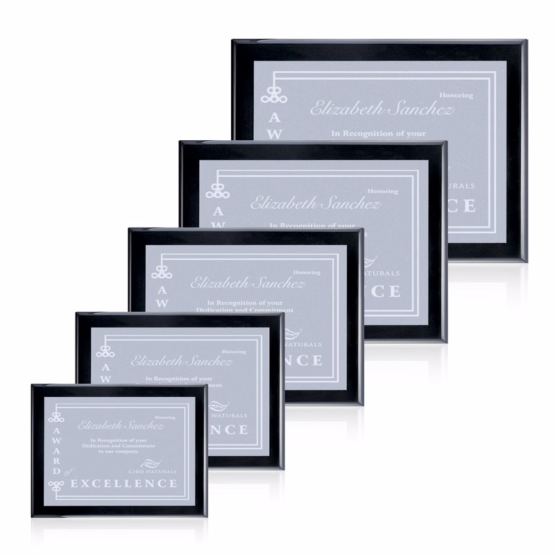 Oakleigh/Warden Plaque - Black Finish