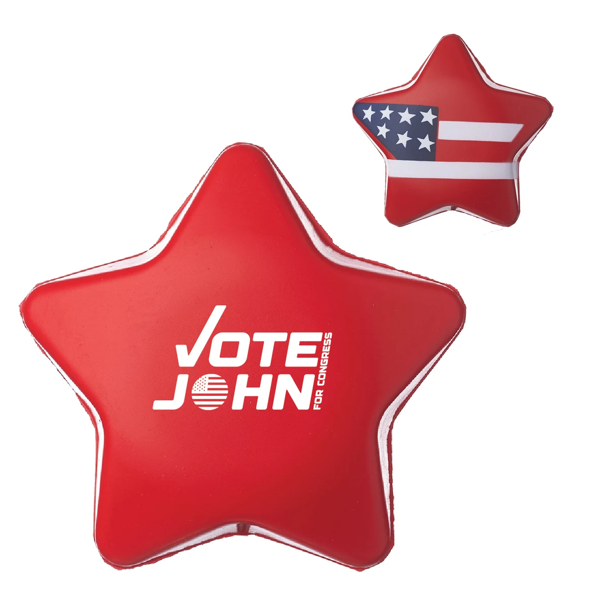 USA Star and Stripes Stress Ball (1 Color Imprint) 1