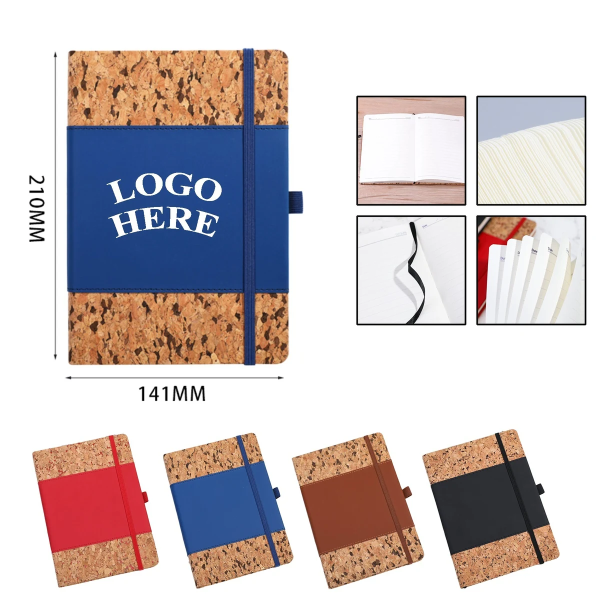 Cork Strapped Notebook 1