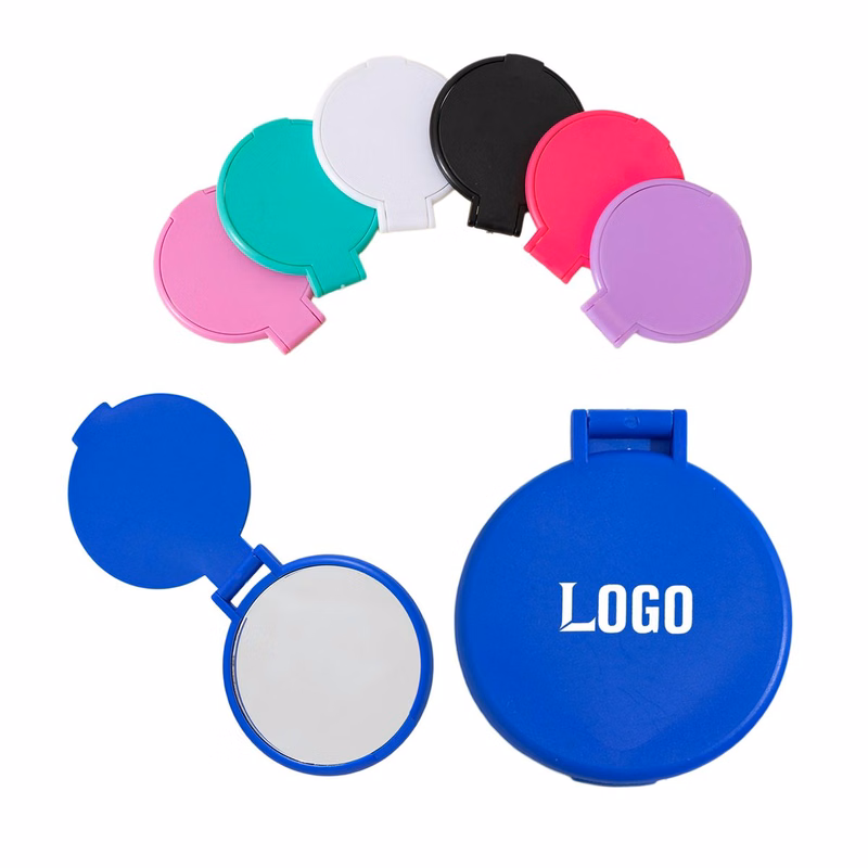 Portable Folding Round Makeup Mirror