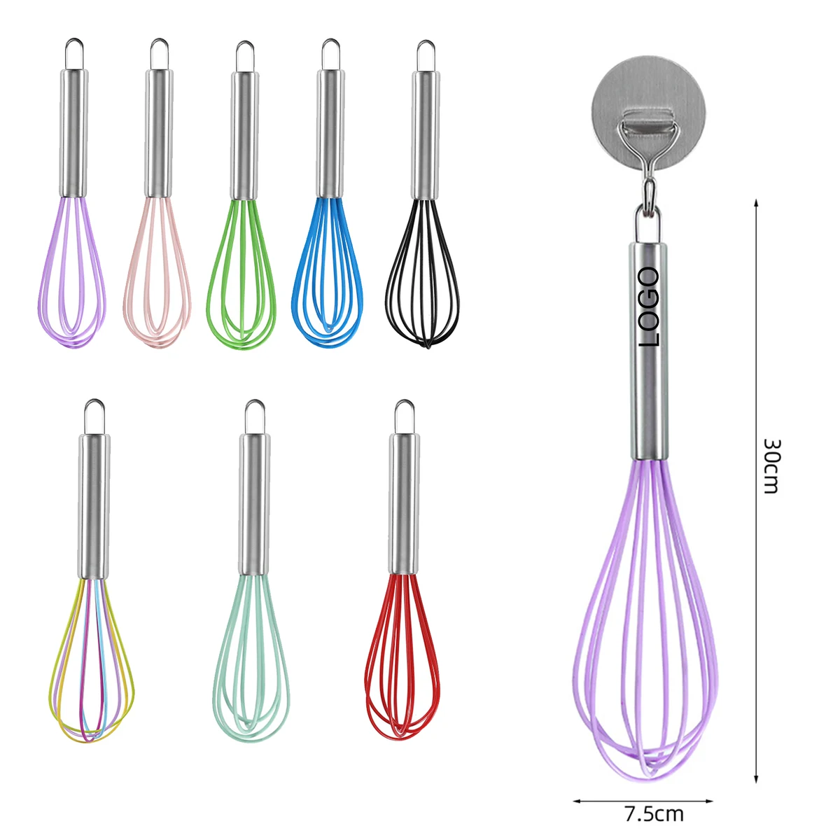 Custom 12" Multicolor Whisk 1