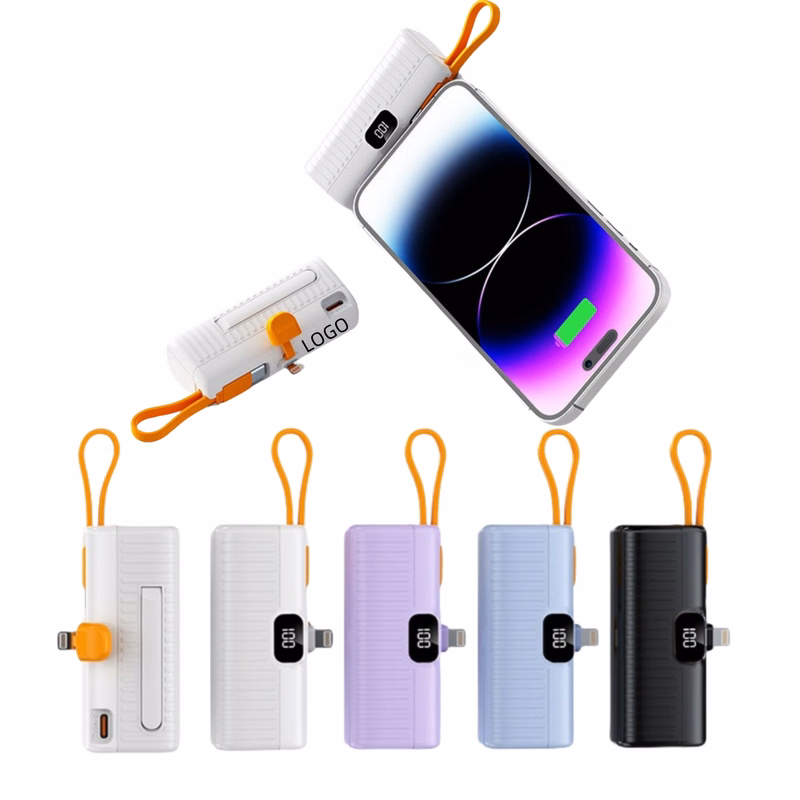 Capsule Power Bank With Full 5000mAh With Digital Display