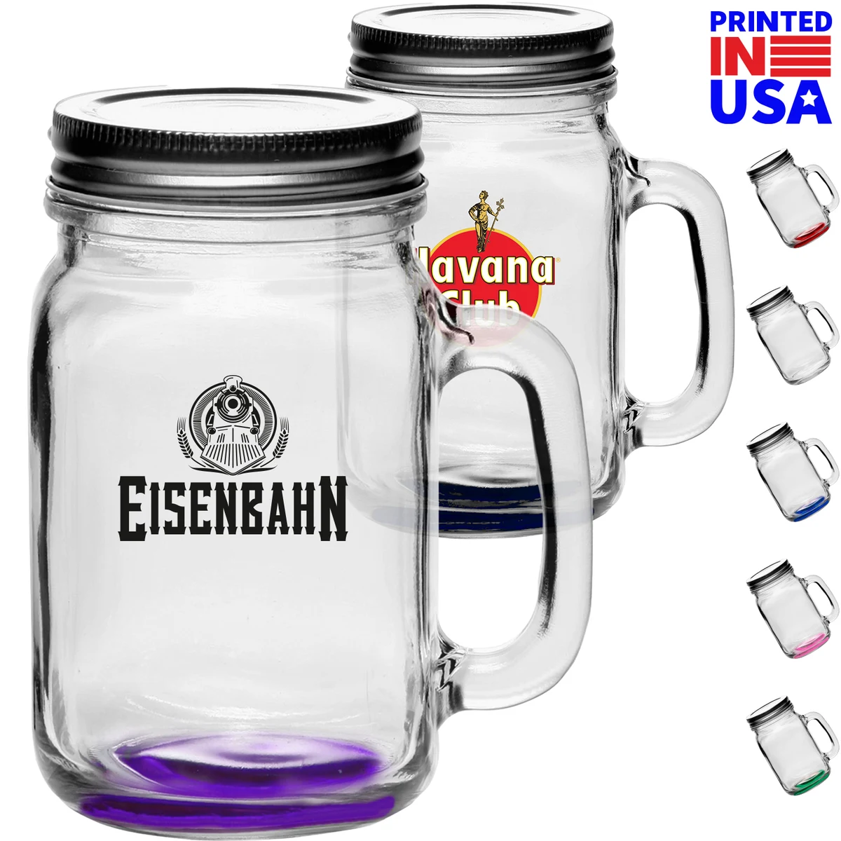 16 oz. Traditional Mason Jars w/ Lids 1