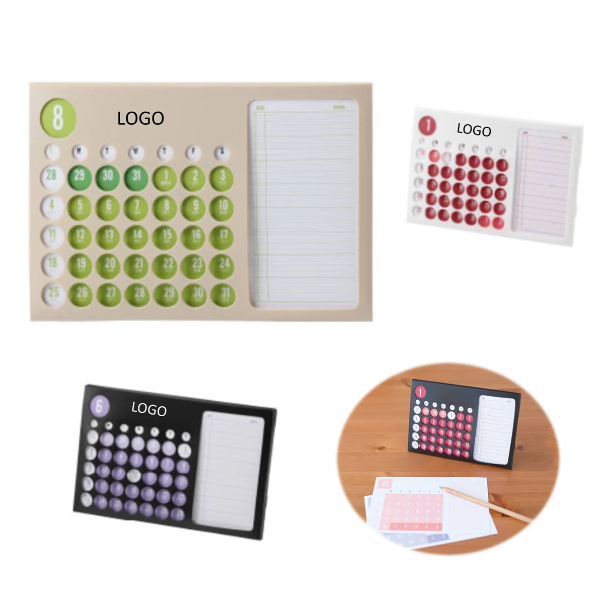 Office Use Desk Calendar With Notepad 1