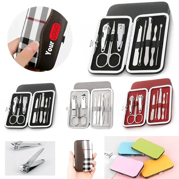 Custom 8-Piece Stainless Steel Manicure Pedicure Kit — Professional Care Gift 1