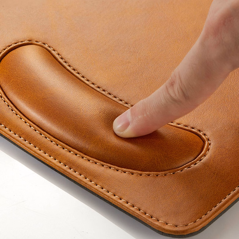PU Leather 15W Fast Wireless Charging Mouse Pad
