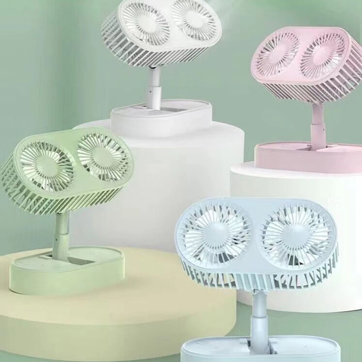 Dual Head Desktop Fan 1