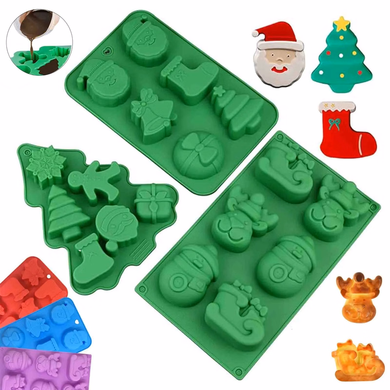 DIY Silicone Christmas Chocolate Baking Mold