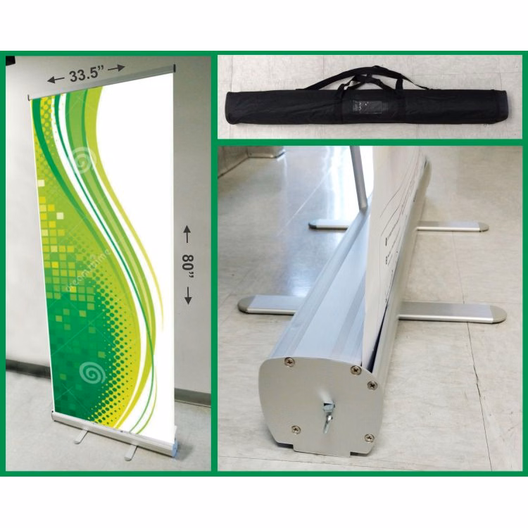 33.5" X 80" Standard Retractable Banner Stand