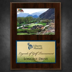 Picture Plaque Walnut Finish 1